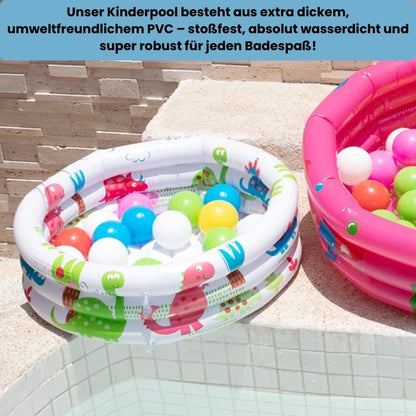 ToddlerTide-Runde aufblasbare Baby Kleinkinder Schwimmbad tragbare aufblasbare Kinder kleine Pumpe Cartoon Dinosaurier Pool Indoor Outdoor