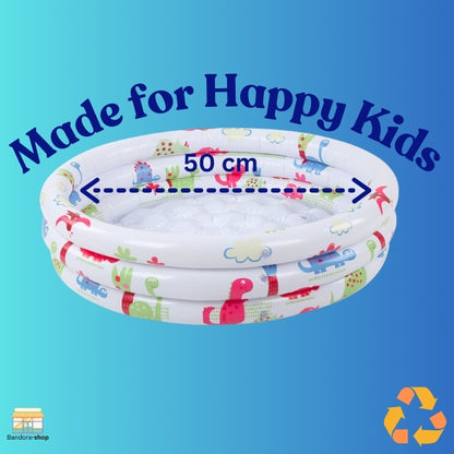 ToddlerTide-Runde aufblasbare Baby Kleinkinder Schwimmbad tragbare aufblasbare Kinder kleine Pumpe Cartoon Dinosaurier Pool Indoor Outdoor