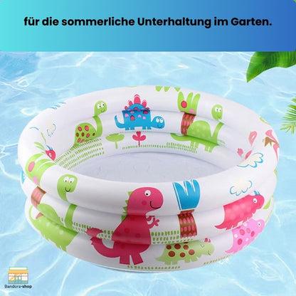 ToddlerTide-Runde aufblasbare Baby Kleinkinder Schwimmbad tragbare aufblasbare Kinder kleine Pumpe Cartoon Dinosaurier Pool Indoor Outdoor