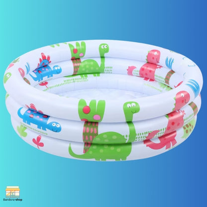 ToddlerTide-Runde aufblasbare Baby Kleinkinder Schwimmbad tragbare aufblasbare Kinder kleine Pumpe Cartoon Dinosaurier Pool Indoor Outdoor